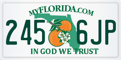 FL license plate 2456JP