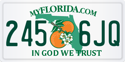 FL license plate 2456JQ
