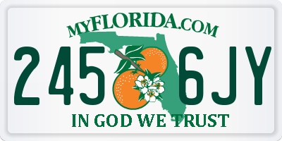 FL license plate 2456JY