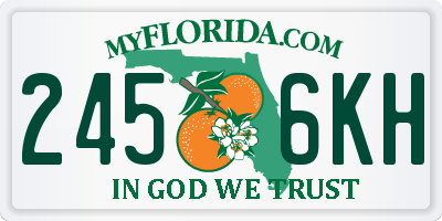 FL license plate 2456KH