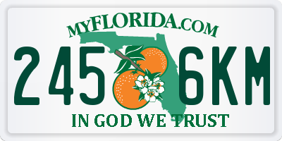 FL license plate 2456KM