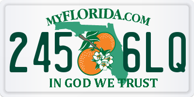 FL license plate 2456LQ