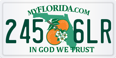 FL license plate 2456LR