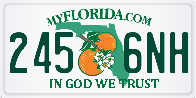 FL license plate 2456NH