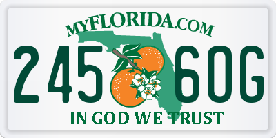 FL license plate 2456OG