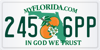 FL license plate 2456PP