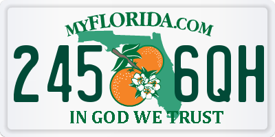 FL license plate 2456QH