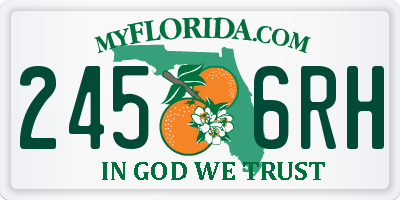 FL license plate 2456RH