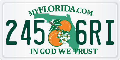 FL license plate 2456RI