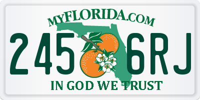 FL license plate 2456RJ