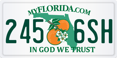 FL license plate 2456SH
