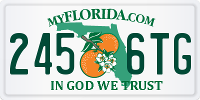 FL license plate 2456TG