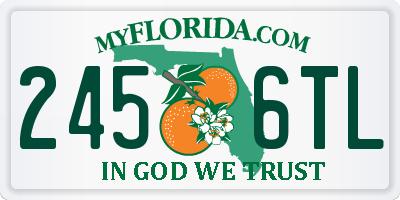 FL license plate 2456TL