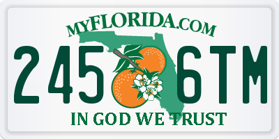 FL license plate 2456TM