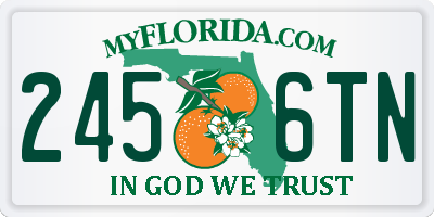 FL license plate 2456TN