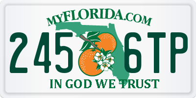 FL license plate 2456TP