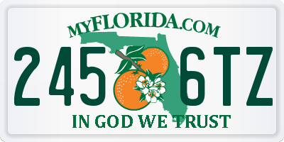 FL license plate 2456TZ
