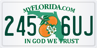 FL license plate 2456UJ