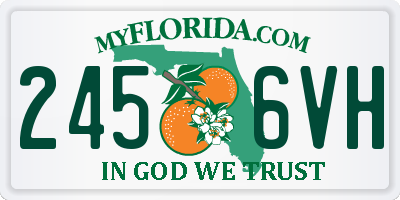 FL license plate 2456VH