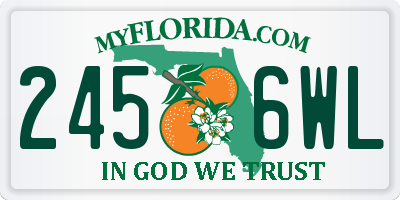 FL license plate 2456WL
