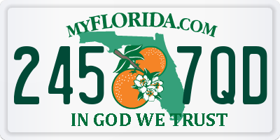 FL license plate 2457QD