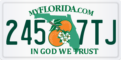 FL license plate 2457TJ
