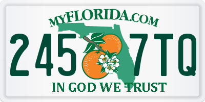 FL license plate 2457TQ