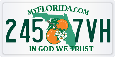 FL license plate 2457VH