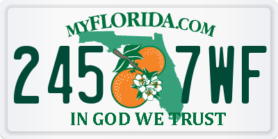 FL license plate 2457WF