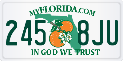 FL license plate 2458JU