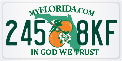 FL license plate 2458KF