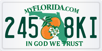 FL license plate 2458KI