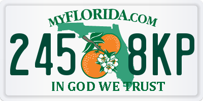 FL license plate 2458KP