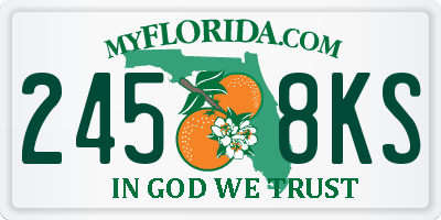 FL license plate 2458KS