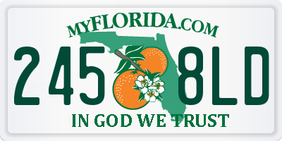 FL license plate 2458LD