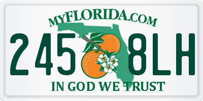 FL license plate 2458LH