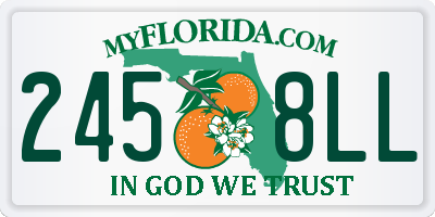 FL license plate 2458LL