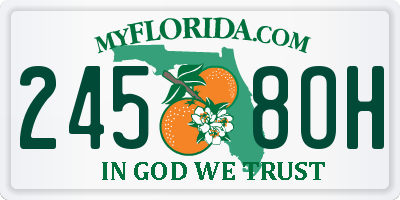 FL license plate 2458OH
