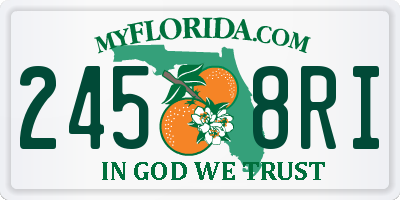 FL license plate 2458RI