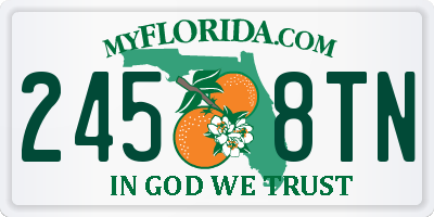 FL license plate 2458TN