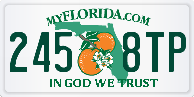 FL license plate 2458TP