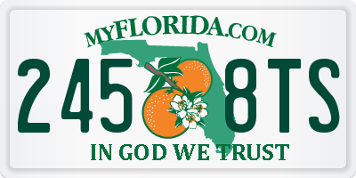 FL license plate 2458TS