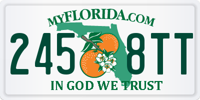 FL license plate 2458TT