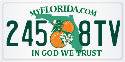 FL license plate 2458TV