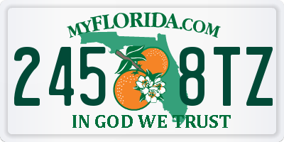 FL license plate 2458TZ