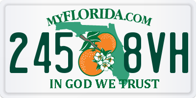 FL license plate 2458VH