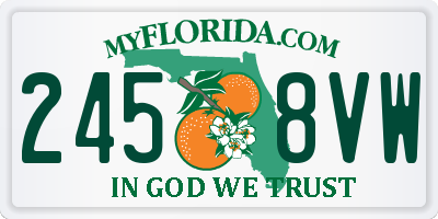 FL license plate 2458VW