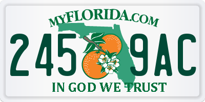 FL license plate 2459AC
