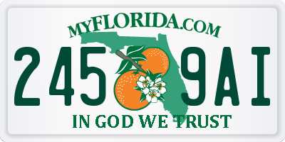 FL license plate 2459AI
