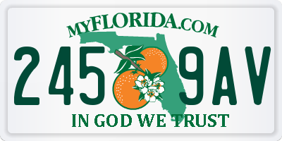 FL license plate 2459AV